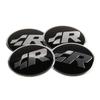 VW Polo Golf 4 5 Valve Stems Caps 56MM Car Wheel Center Stickers Hub Badge For Volkswagen VW RLINE GTI ABT SR Golf 6 7 8 MK3 MK7 Polo Tiguan Tour EP1