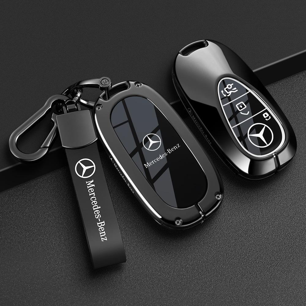 Чехлы для ключей Mercedes-Benz: Совместимо с моделями E300L, C260L, C200L, GLE, GLC300L, GLA, S40.