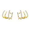 Earing Claw Ear Hook Clip Earrings Women Four-Prong Setting Earrings