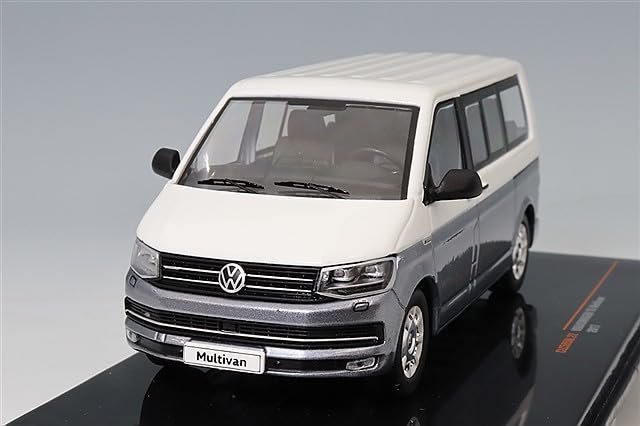 Ixo Масштабная модель Volkswagen T6 Multivan 2017 1/43 Белый/Серый