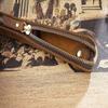 Cowhide Leather Mini Pen Pouch Zipper Electronic Writing Pen Protective  Organizer