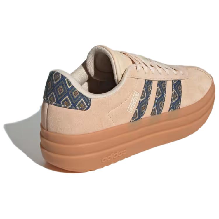 Adidas Vl Court Soft Comfortable Non-Slip Durable Low-Top Skate Shoes Women Sneakers Brown IH7510