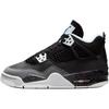 Air Jordan 4 Slip Resistant Anti Kick High Top Children's Basketball Shoes Black Unisex
