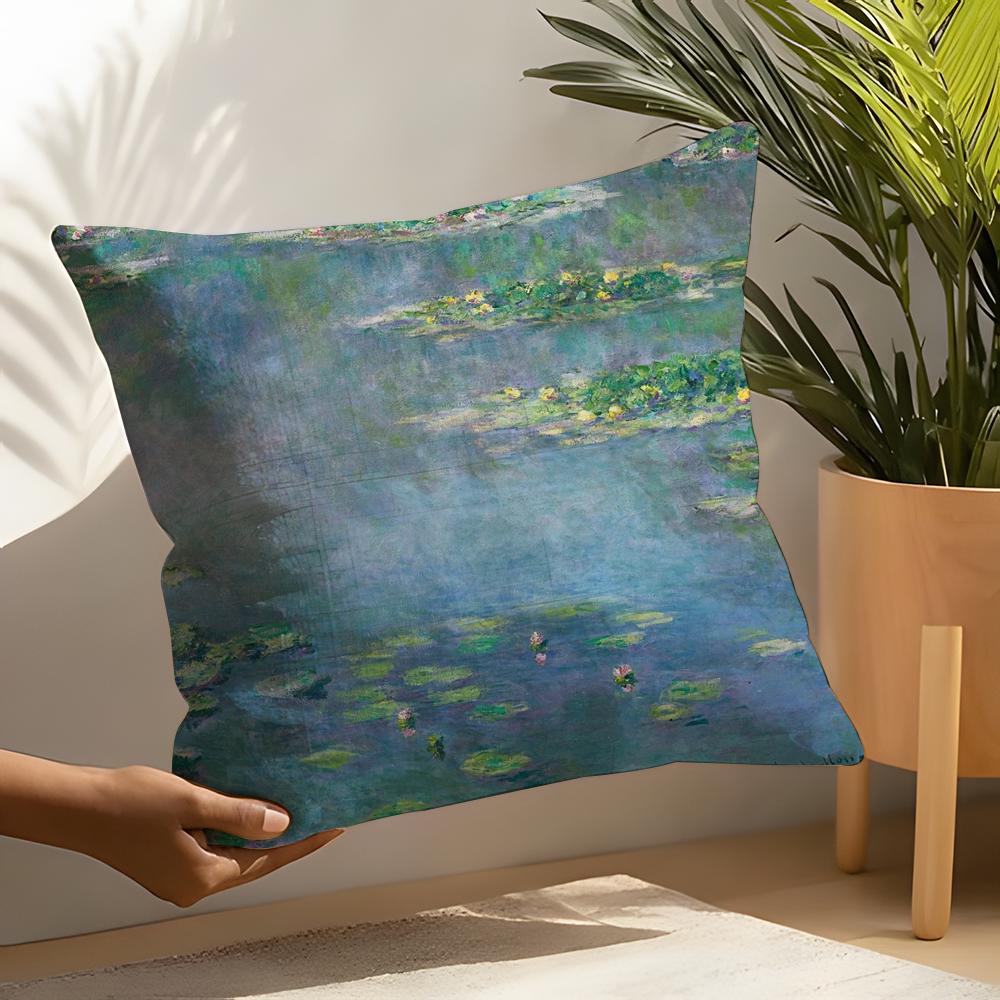 Art style Cclaude Mmonet Pillow Case Home Living Room Decoration Linen Pillow Cases Cushion Cover