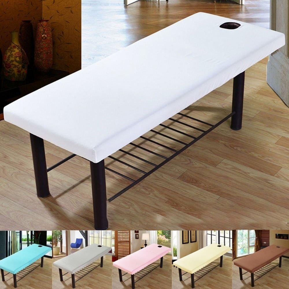 Эластичное Постельное Белье Кровать Диван Отверстие для Лица Спа Салон Простыня на Резинке Косметологический Массажный Стол Чехол на Резинке