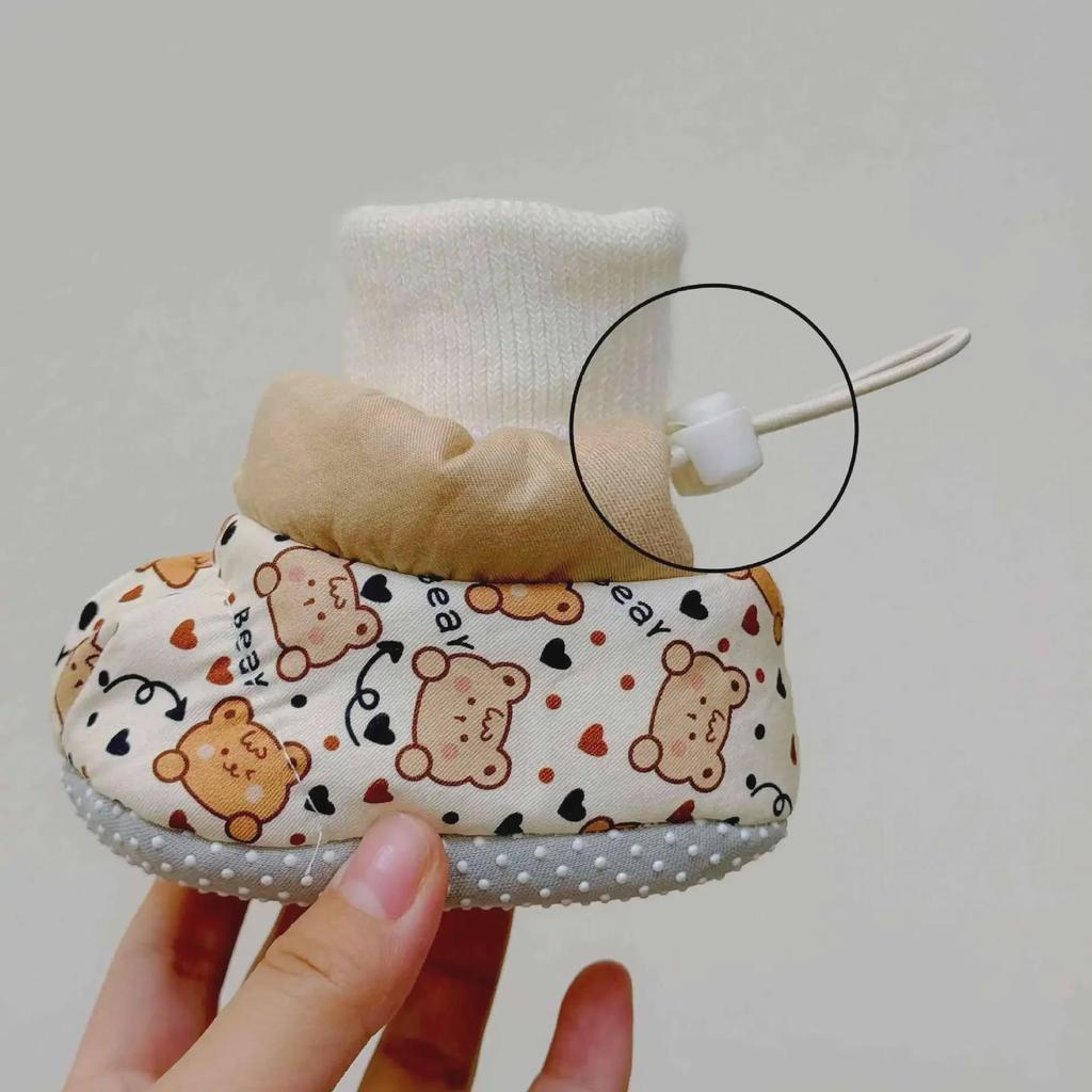 Plush Winter Baby Shoes (0-12 Months) for Boys and Girls