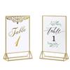 Fashion Acrylic Double-Sided Table Number Hold DIY Wedding Party Card Holder Display Signs Support Menu Stand Party Decor