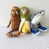 Tung C Toy Tralalero Tralala Shark Plush Doll Cute Plush Sharks Wear Blue Shoes Stuffed Pillow Toy Holiday Gifts