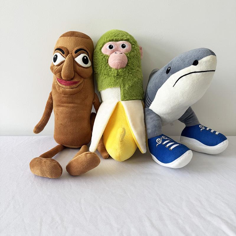 Tung C Toy Tralalero Tralala Shark Plush Doll Cute Plush Sharks Wear Blue Shoes Stuffed Pillow Toy Holiday Gifts