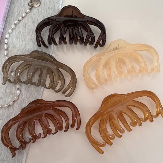 Women Hair Claw Large Size Hair Clip Plastic Gripper Style Back Head