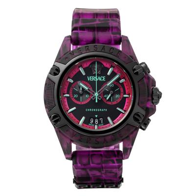 Versace ICON ACTIVE Водонепроницаемые для Ежедневного использования Сапфирово-черный Пластик [VERSACE] Мужские Часы, VE8P00124, Кварцевые, Использование, Стекло, Циферблат,