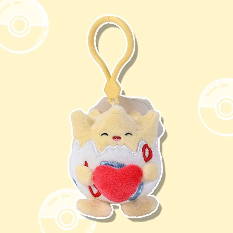 Kawaii Anime Plush Keychain Pikachu Eevee Mew Squirtle Bulbasaur Soft Stuffed Toy Bag Charm Pendant Kids Birthday Gift