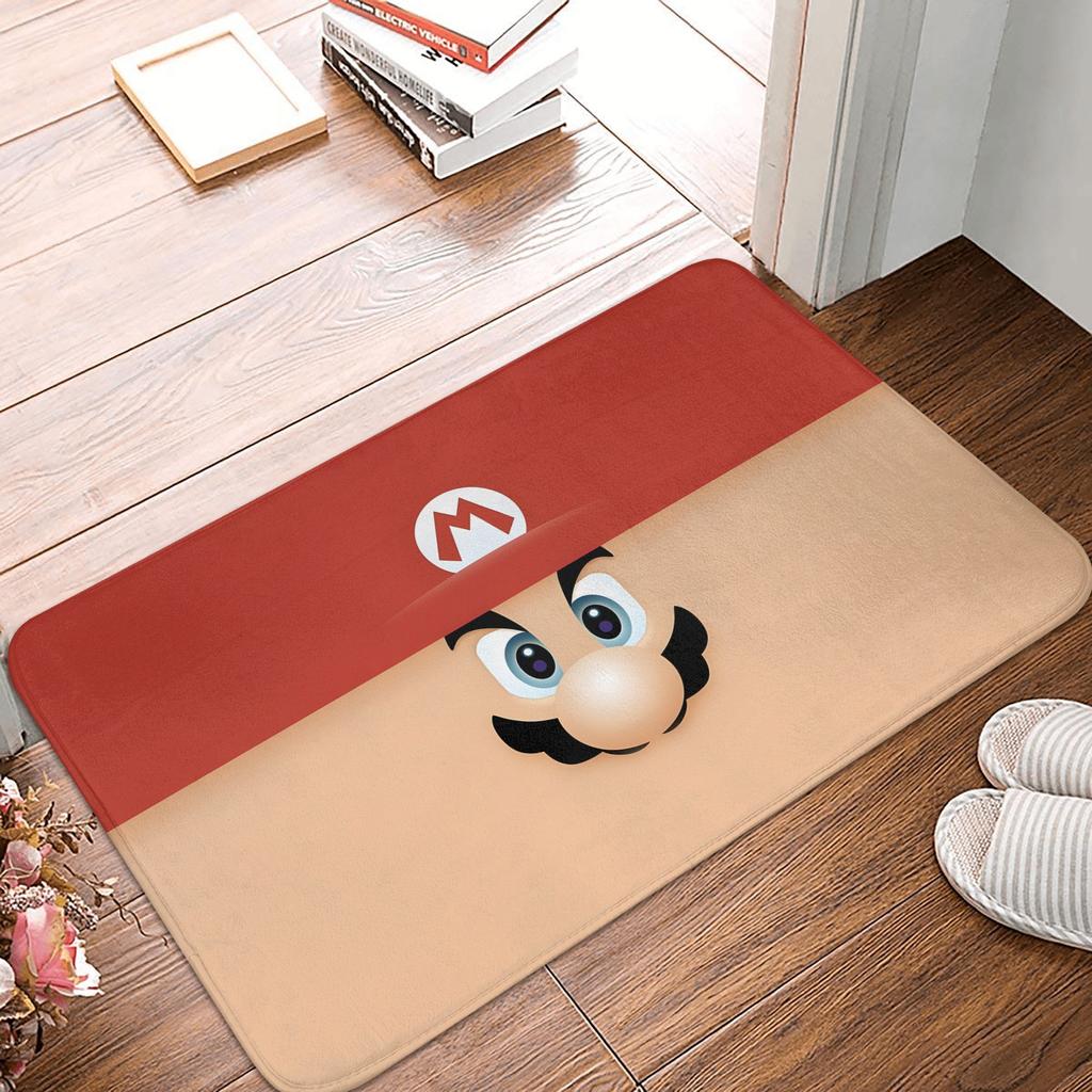 M-Marios Super Bros Front Door Floor Entrance Mat Outdoor Bathroom Kitchen Doormat Garden Carpet Rug