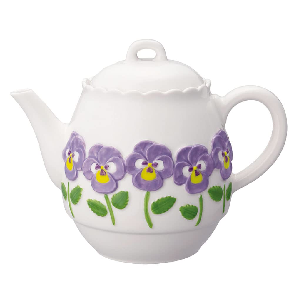 Decore Flower Teapot, Pansy, MG-62254