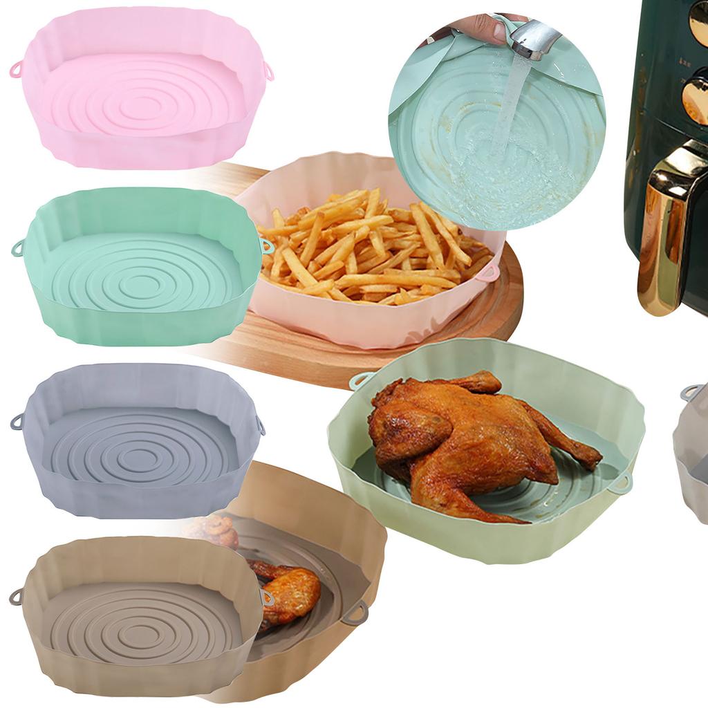 Ramidos Fryer Silicone Pot Chicken Basket Mat  Fryers Oven Accessories Round Replacemen Grill Pan Accessories
