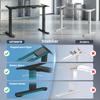Electric Desk Frame, Height Adjustable, Memory Function, Steel, Black