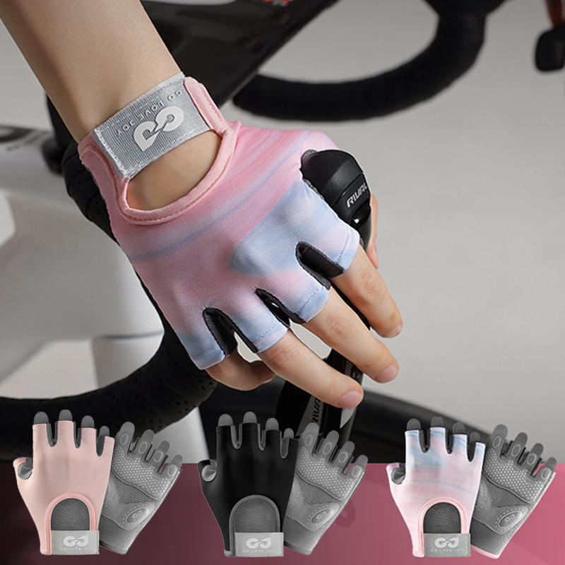 GTUBIKE 1 Pair New Cycling Gloves Workout Gym Gloves for Men Women Weight Lifting Fingerless Gloves Training Exercise Fitness
