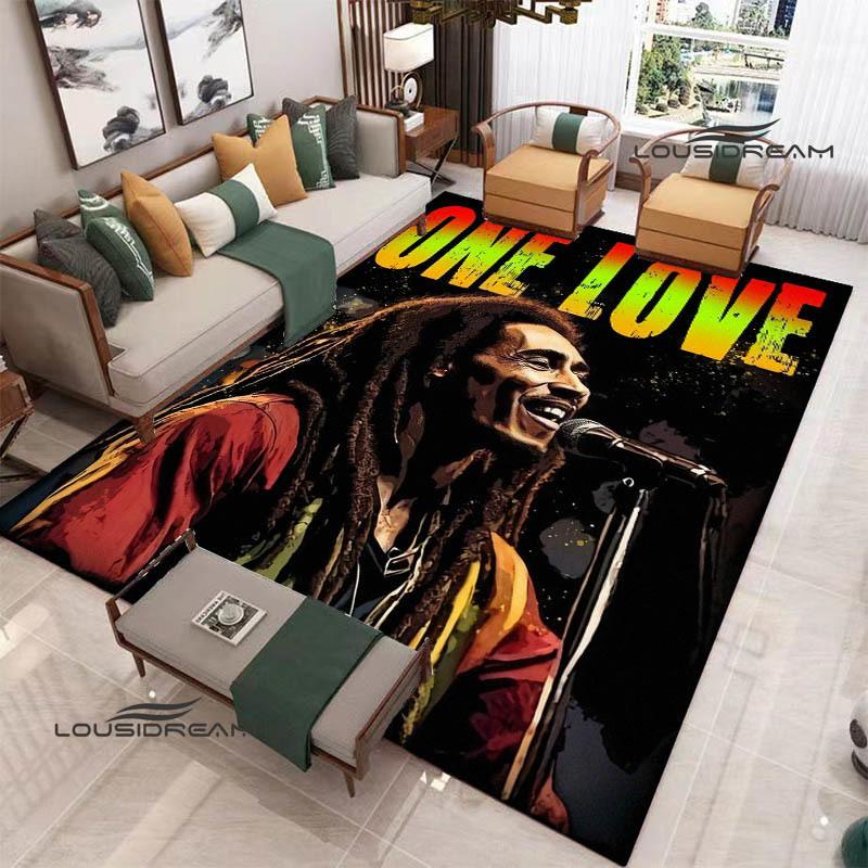 Bob Marley Lion printed carpet Non-slip carpet outdoor carpets area rug Home bedroom decor rug for bedroom birthday gift