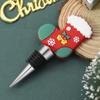 Christmas Red Wine Bottle Stopper Classic Christmas Element Crafts For Home Holiday Party Red  Wine Bottle Decoration
