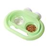 Splash-Proof Bird Water Food Bowl Stain-Resistant Bird Double-Compartment Bowl  Cockatiels