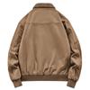Autumn and Winter Jacket Men's Fleece Thickened Trendy Versatile Casual Windproof Warm Retro Pilot Jacket