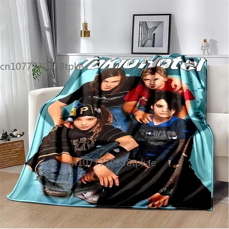 Пледы с изображением группы Tokio Hotel, Модный плед-покрывало, для спальни, гостиной, дивана-кровати, офиса, автомобиля, Подарок на день рождения, Decke