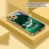 Простое Черное Счастливое Яблоко Для IPhone 16 Pro Max 15 Pro 14 13 Plus 12 Mini 11 Pro Max XS Max XR Золотой закаленный стеклянный чехол для телефона