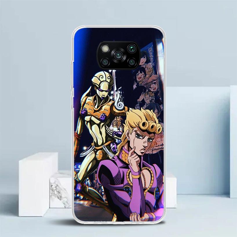 Чехол для телефона JoJo's Bizarre Adventure Golden Wind Для Xiaomi Poco F7 Ultra X5 X6 X7 Pro M7 Redmi 15C 15 13C 13 12C 12 10C 10 10A 9 9
