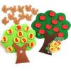 Цифры на 10 войлочных игрушек «Яблоня» Дерево и белка (Яблоня)