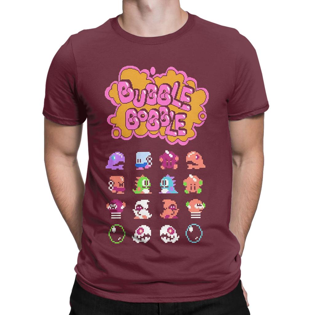 Bubble Bobble logo Funny Graphic 100 Cotton TShirt Bubble Bobble Tees Tops For Unisex