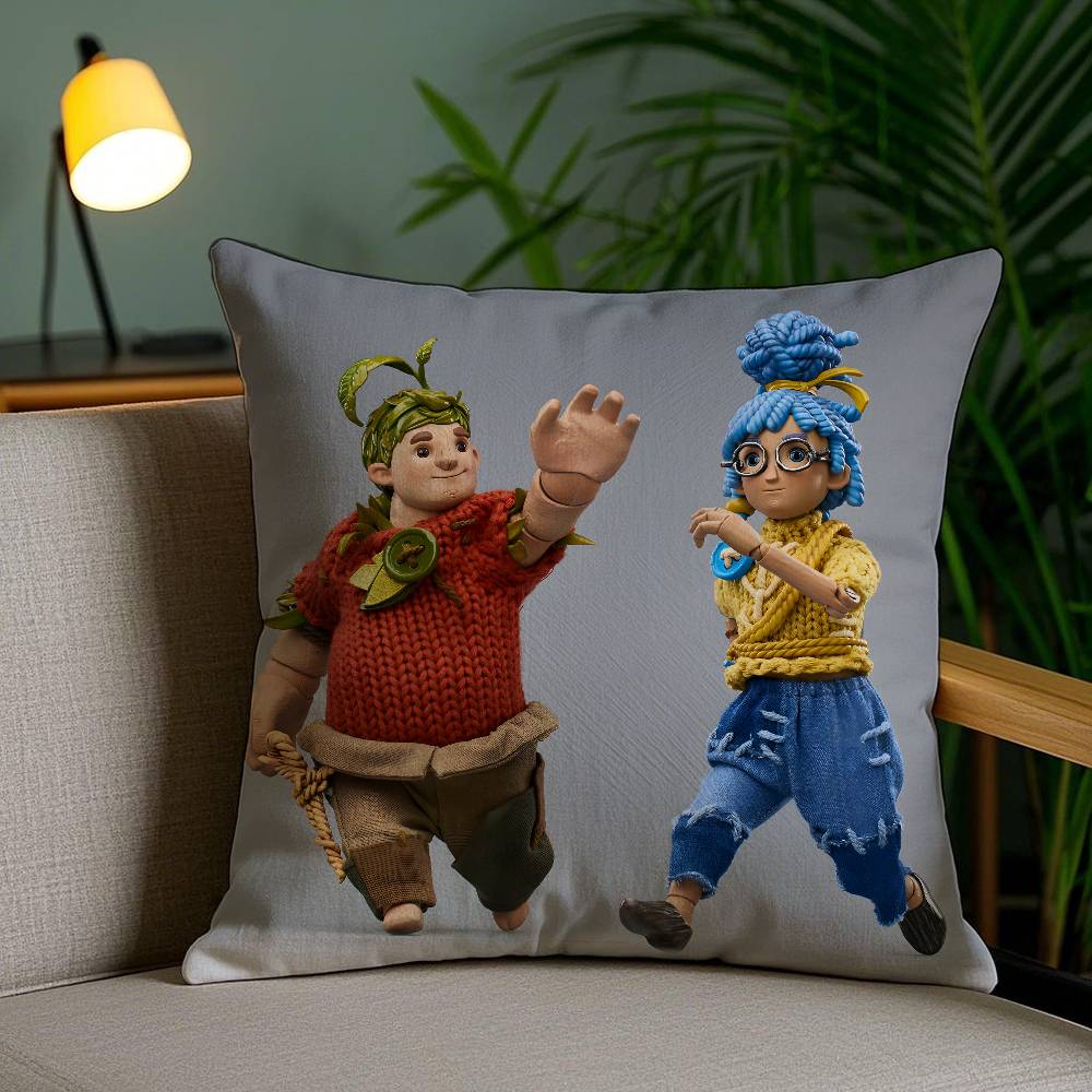 Pillow Case Game It T-Takes Two Sofa Short Plush Double-sided HD Printing Room Home Office Gift Cushion Cover