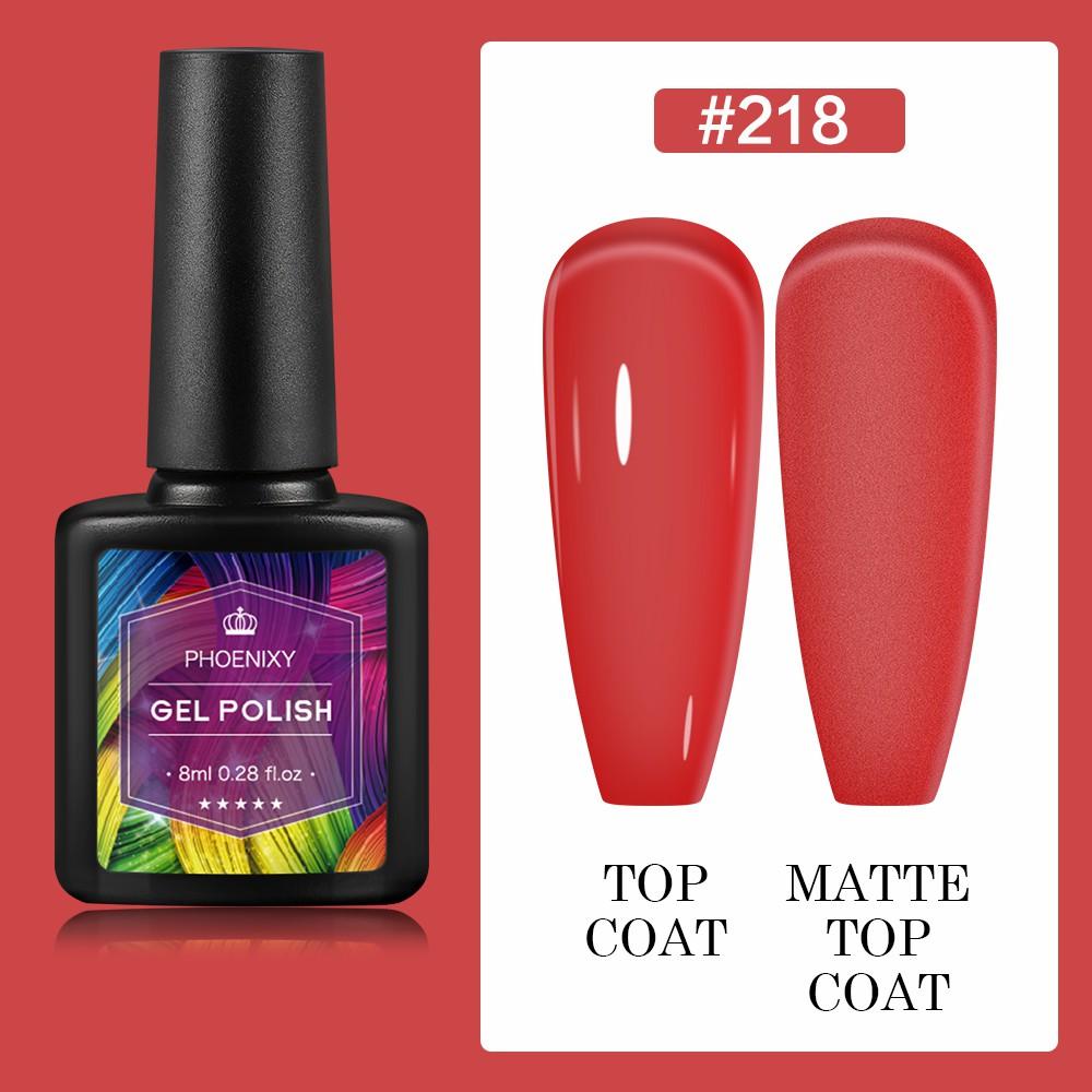 PHOENIXY 8 мл гель-лак для ногтей, полуперманентный гель, блестящий гель, отмачиваемый блестящий стартовый набор, маникюрный набор для маникюрного салона