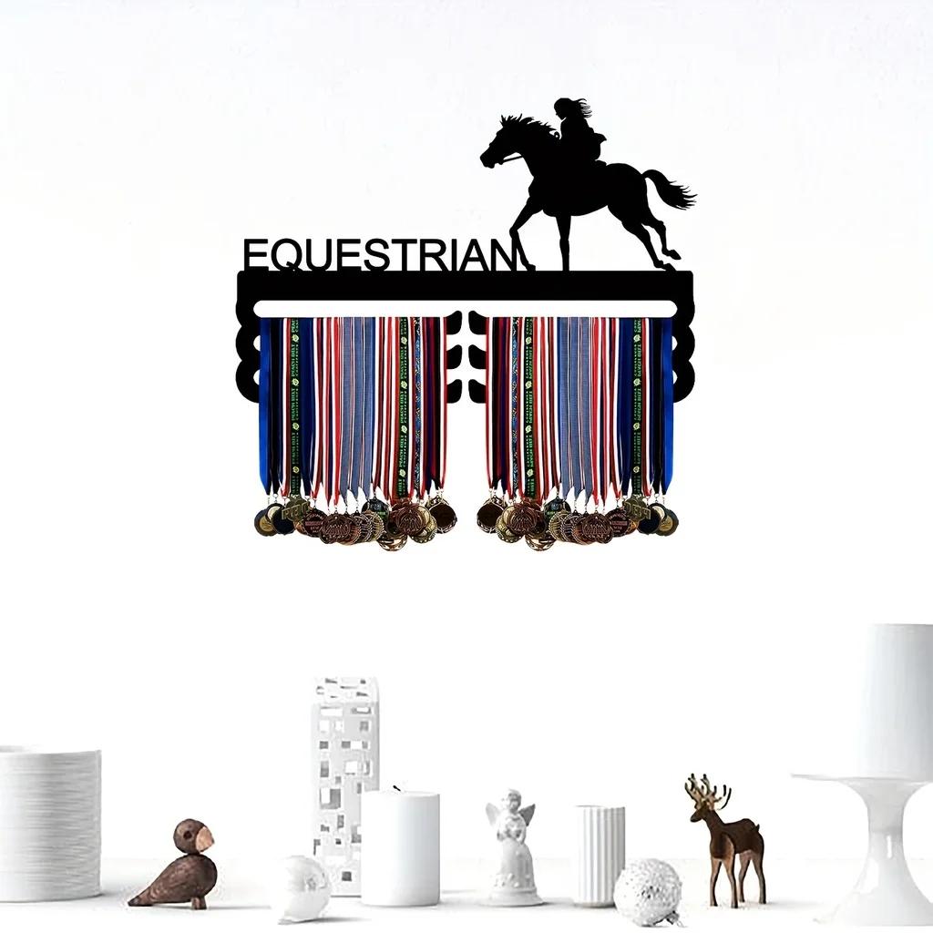 Медальница металлическая для мужчин и женщин, софтбол, конный спорт, каяк, волейбол, настольный теннис, вешалка для медалей, дисплей для лент