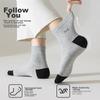 MiiOW 5 Pairs of Men's Socks, 100% Pure Cotton, Contrasting Color Mid-Calf Socks for Autumn And Winter, Sports Deodorizing Cotton Socks