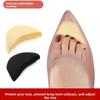 2pairs Invisible High-Heeled Shoe Plug,Silicone Abrasion Resistant Forefoot Pad,Anti Slip Anti Compression Toe Filling Artifact