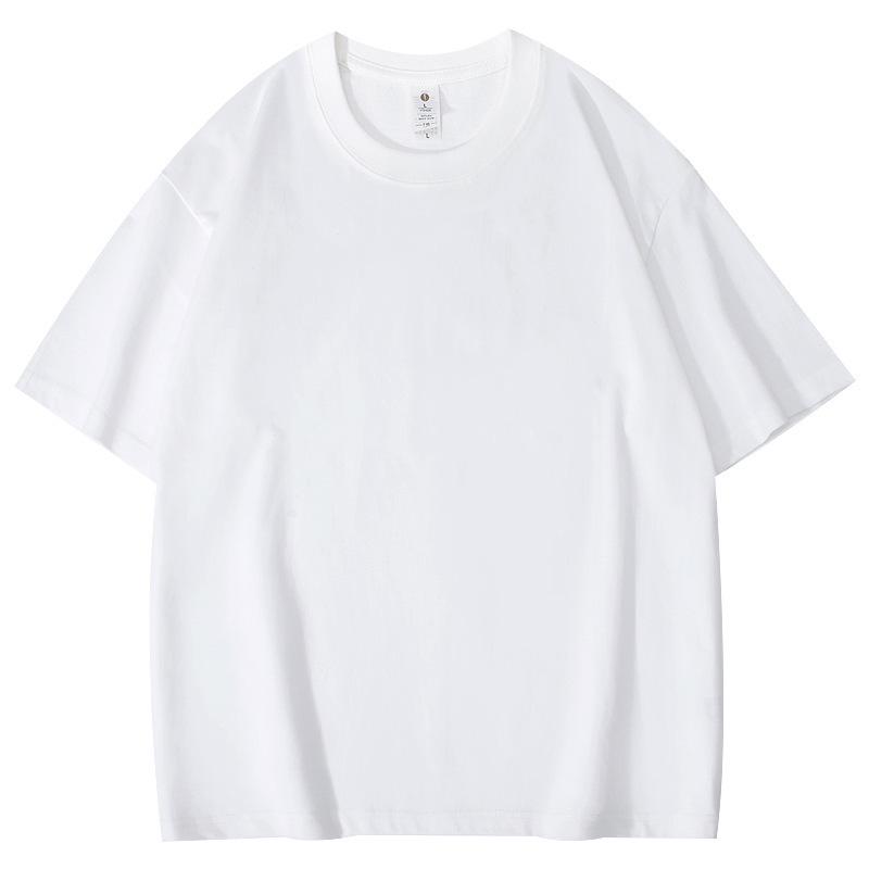260g High-Quality Double Yarn Ice Cool Heavyweight Loose Drop Shoulder Short Sleeve T-shirt with Custom Logo for Class or Group Uniforms