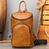 Мужская нагрудная сумка Crazy Horse Leather, винтажная, большая вместимость, через плечо, на голову, из натуральной коровьей кожи, мужская нагрудная сумка