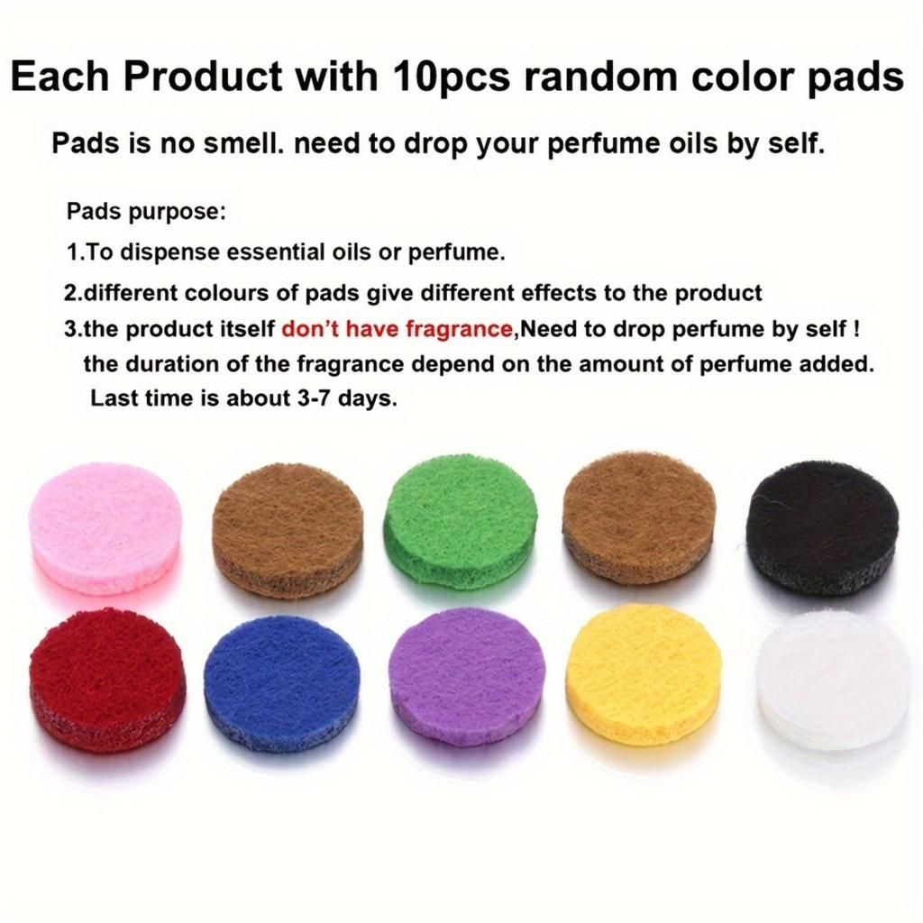 1 шт. Автомобильный ароматерапевтический диффузор-медальон, автомобильный зажим, диффузор эфирных масел, автомобильный зажим для вентиляции, освежитель воздуха, очиститель с 10 шт. смешанных подушечек