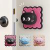 Cartoon Cat Doll Door Bumper Stickers Anti-Trap Protection Door Handle Mute Pad  Home Use