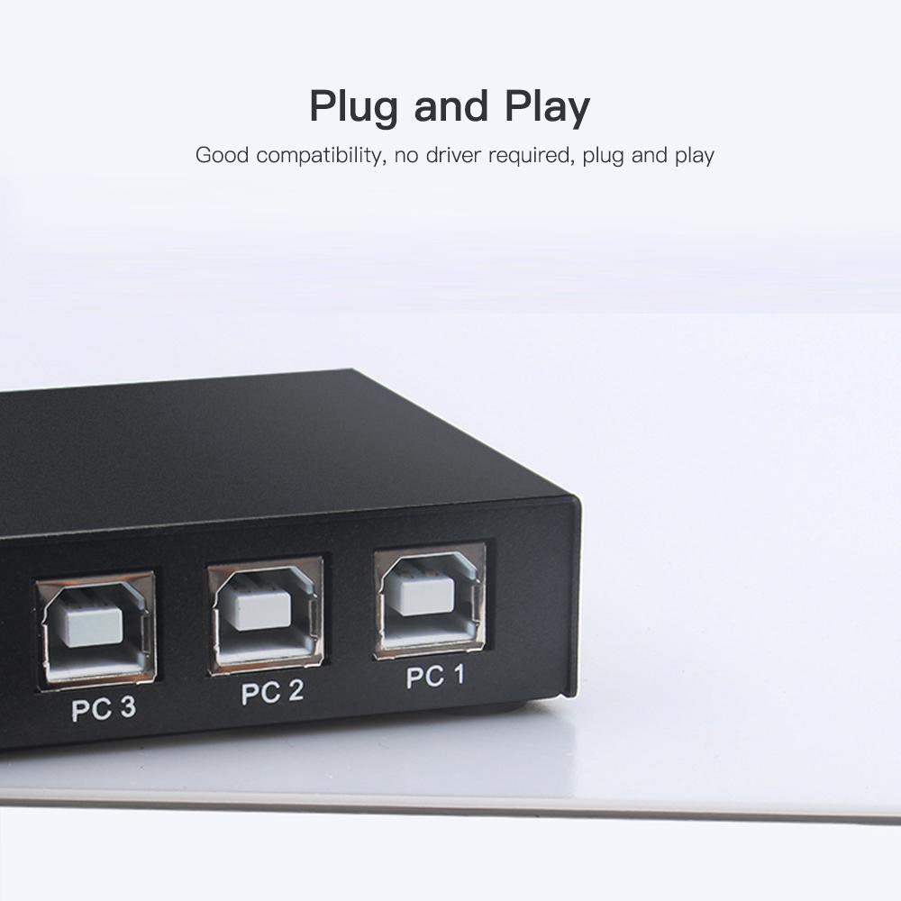 AIMOS 8 портов USB-синхронизатор USB-клавиатура и мышь Контроллер синхронизации KVM-переключатель Металл