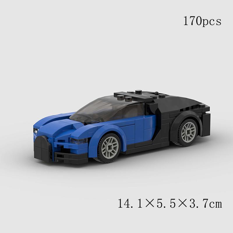 MOC Классический скоростной старый автомобиль Город Супер Гонщик Модель Строительные блоки Технические Спортивные Гоночные Транспортные средства Кирпичики Рождественский подарок Детская игрушка