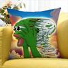 Sad P-Pepe The Frog World Various Sizes Square Pillow Case For Car Home Bedchamber Decor