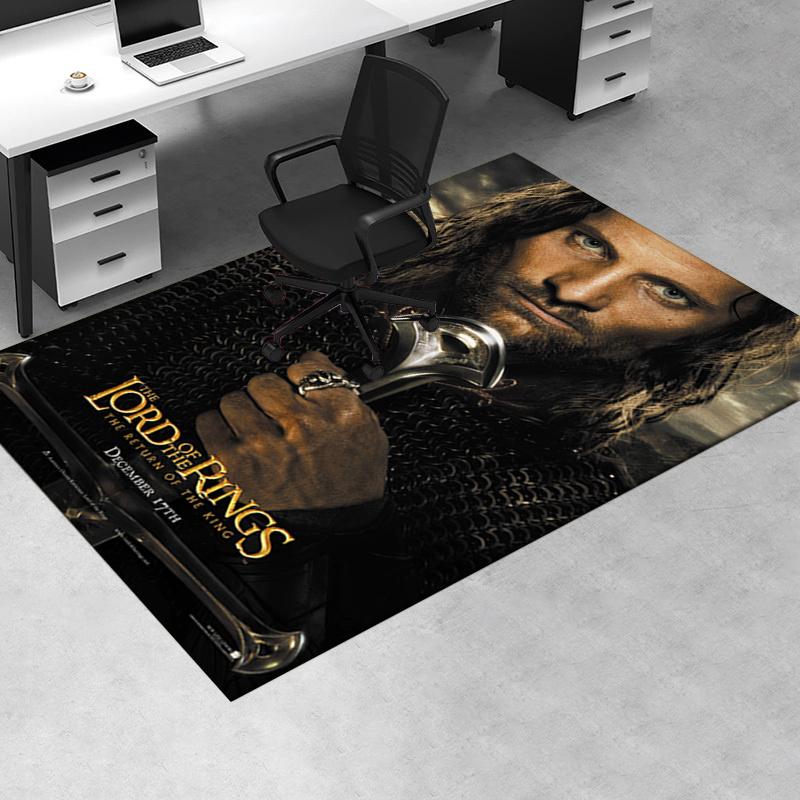 Lord of the Rings: Return of the King Poster Print Office Mat Home Decor Office Desk Chair Rugs Chair Carpet for office Chair Mat Gift For H