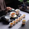 Chaxun High-End Mutton Fat Jade Kung Fu Tea Set