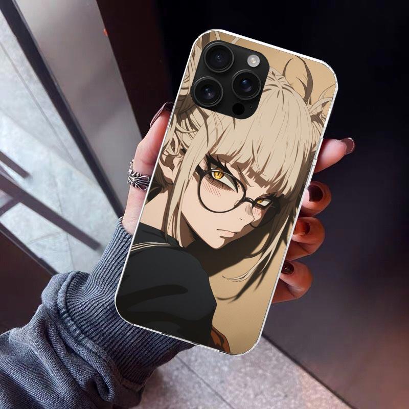 Himiko Toga My Hero Phone Case For iPhone 17 Air 11 13 Mini 14 15 Plus 16 12 Pro Max 16E SE 7 8 Pattern Soft TPU Back Cover 17