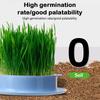 Mint Cat Grass Pot Soilless Hydroponic Lazy Cat Grass Planting Box Catnip Promote Digestion Cat Snacks Planting Container Tools