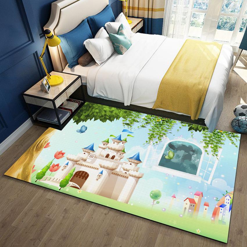 Star Carpet Creative Cosmic Star Pattern Home Decoration Ottoman Rectangular Living Room Bedroom Carpet