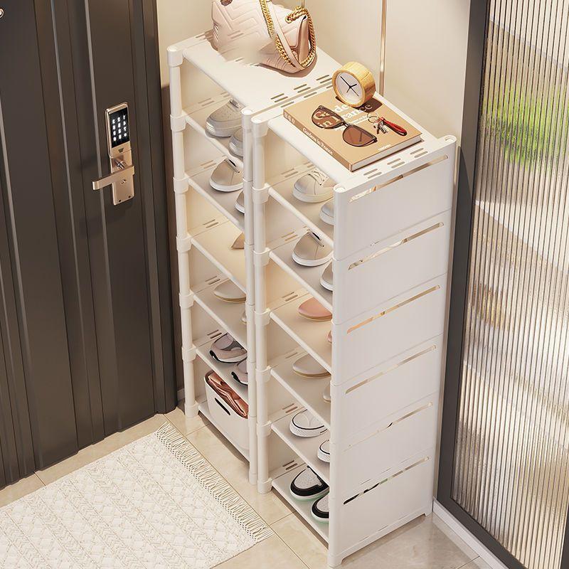 Простая полка для обуви Шкаф для обуви Дверной проем в стену Шкаф для хранения обуви Многослойная маленькая коробка для обуви