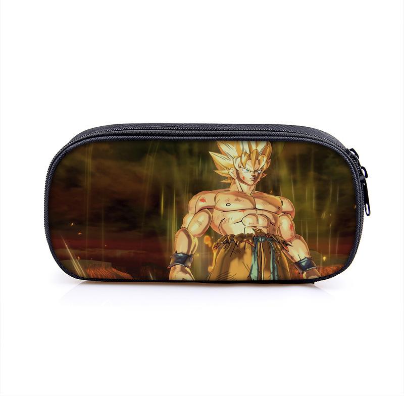 Аниме Dragon Ball Сон Гоку Мультяшный Пенал Большой Вместимости Модные Сумки для Ручек для Мальчиков и Девочек Школьные Принадлежности Канцелярский Пенал