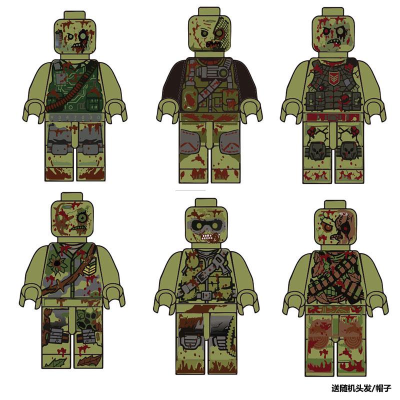 Строительные блоки, человекоподобные куклы, игрушки, цифровые фигурки, сборные игрушки, гусеничные, детские развивающие игрушки